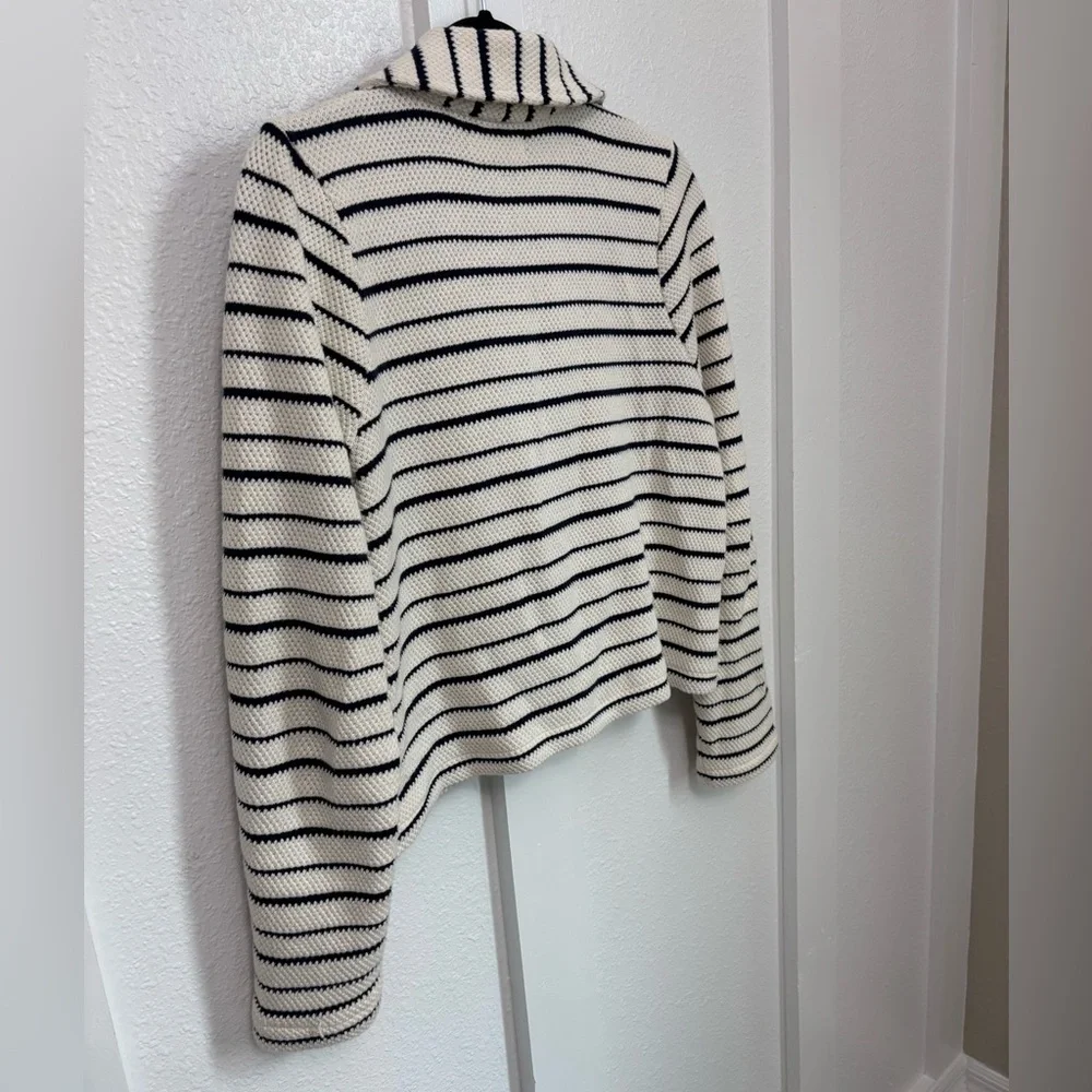 Madewell Navy and Cream Striped Knit - Picture 10 of 16